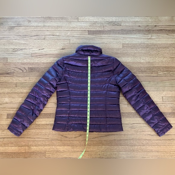 Lands End Burgundy Lightweight Puffer Jacket (Small) - Picture 3 of 11